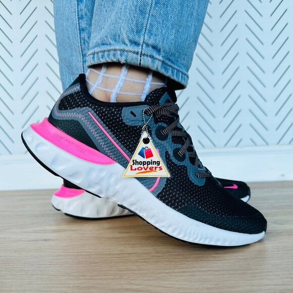 Nike Shoes - ❤️NIKE Renew Run Big Kids Sz 6Y|7.5 Women Shoes Sneakers Black Pink CT1430-092❤️